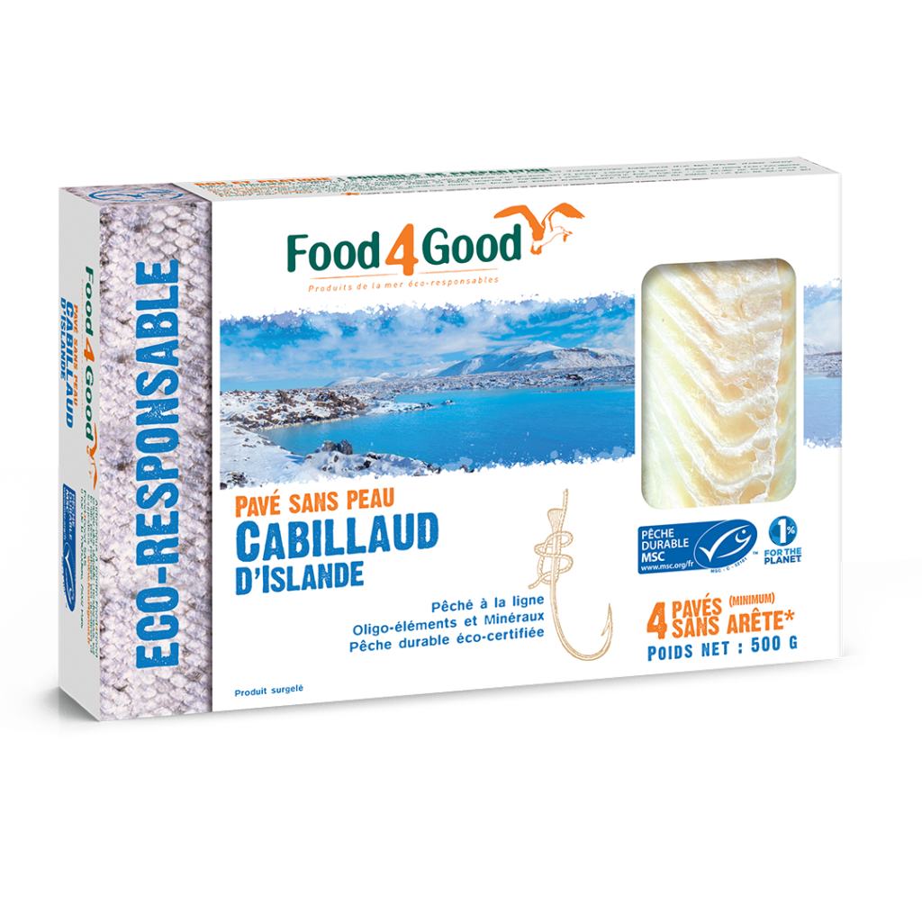 Pavé sans peau Cabillaud D’Islande MSC - Food4Good