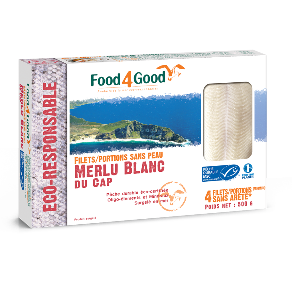 Portions sans peau Merlu Blanc Du Cap MSC - Food4Good