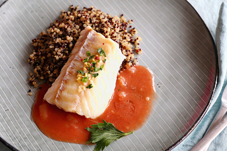 Recette Food4Good - Dos de Cabillaud MSC et sa sauce umeboshi