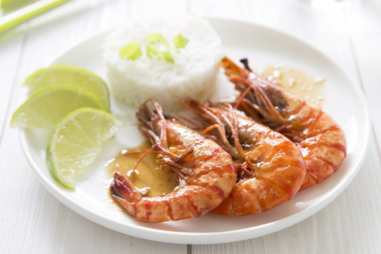 Recette Food4Good - Gambas bio a l’ail et au miel