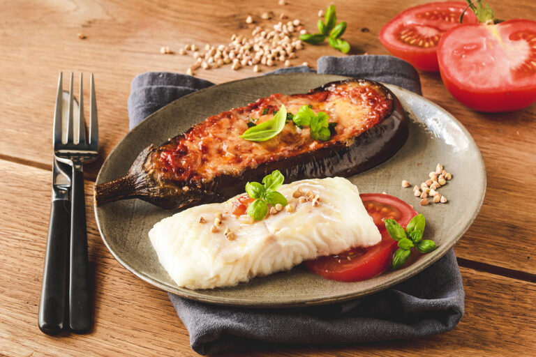 Recette Food4Good - Pavé de cabillaud d’Islande MSC & aubergines à la parmesane