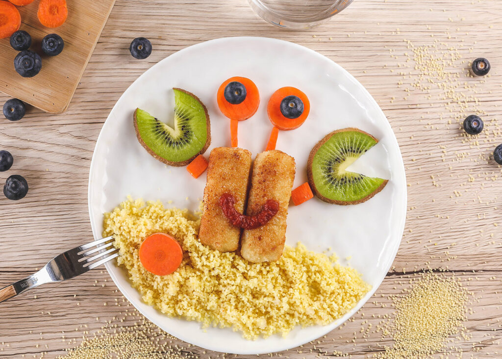 Recette Food4Good - Petit crabe en panés de cabillaud