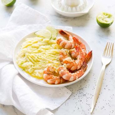 Recette Food4Good - Gambas Bio marinées à l’huile d’olive et citron vert