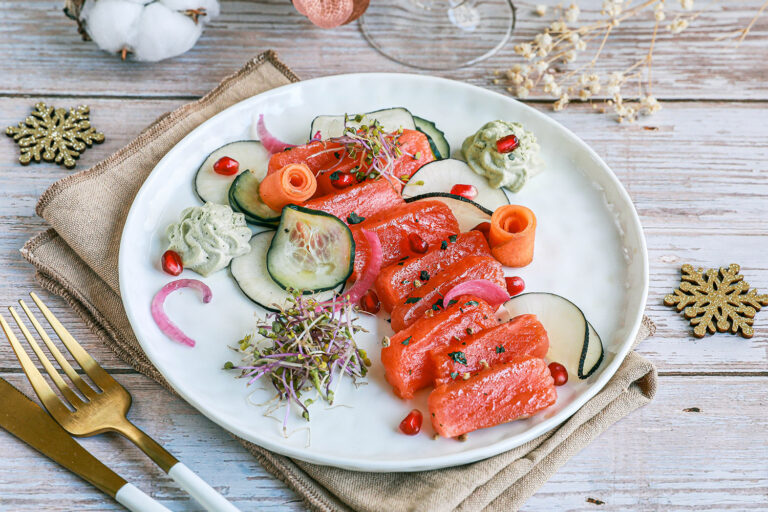 Recette Food4Good - Gravlax de Saumon sauvage MSC et pickles de légumes