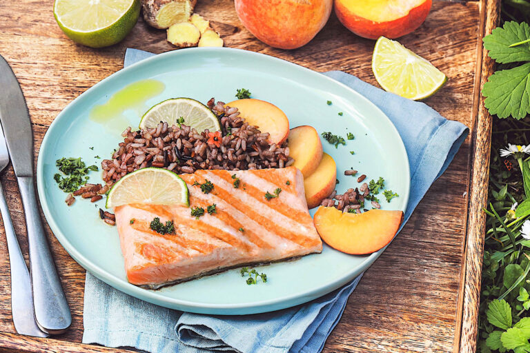 Recette Food4Good - Pavé de truite bio grillé, citron vert et gingembre