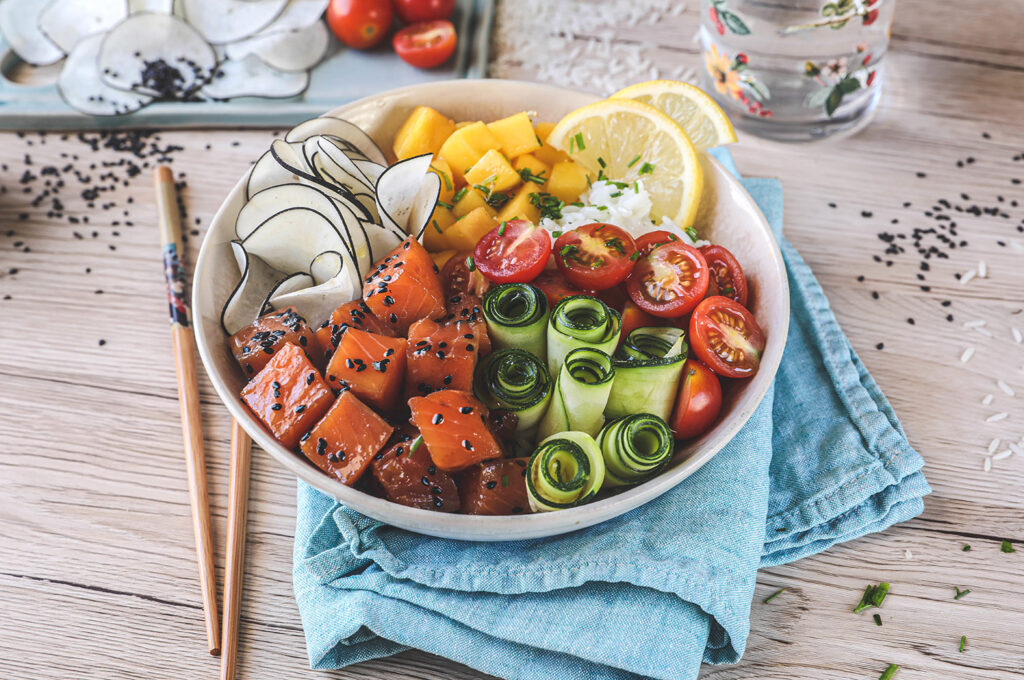 Recette Food4Good - Poke Bowl de Saumon BIO