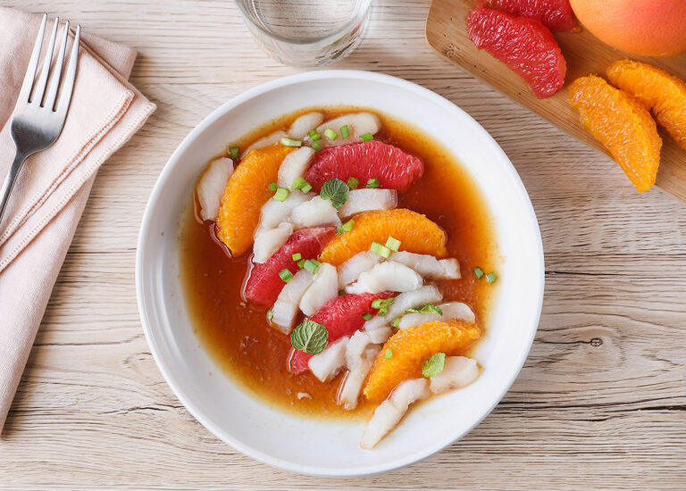 Recette Food4Good - Sashimi de Daurade Bio aux agrumes