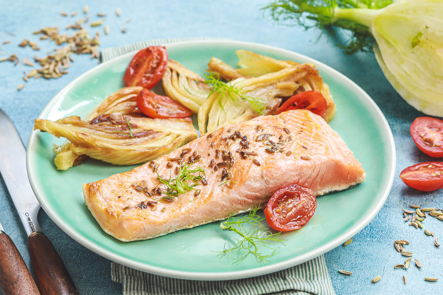 Recette Food4Good - Pavé de Truite bio grillé au fenouil