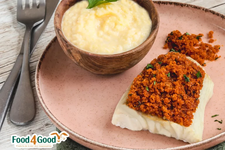 Recette Food4Good - Pavé de colin lieu noir MSC à la bordelaise, polenta crémeuse
